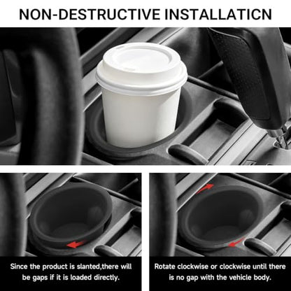 2PCS Car Cup Holder Compatible with Toyota 2014 (2PCS Center Console (2014-2024))