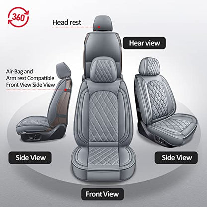 Seat Covers Full Set Gray for 2009 (Gray / Full Set (Curved Back))