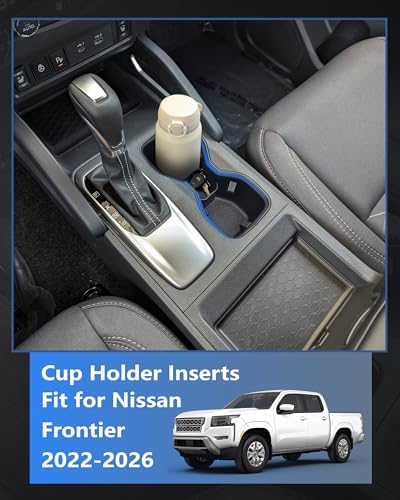 Cup Holder Inserts for 2022 (For 2022-2026 Nissan Frontier)