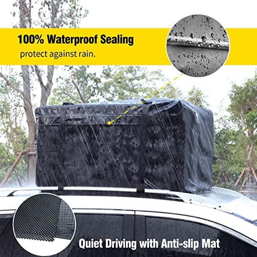 64"x39" Roof Rack Cargo Basket with Waterproof Cargo Bag (2-roof rack+cargo bag)