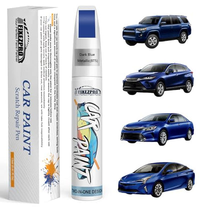 8T5 Dark Blue Metallic Car Touch Up Paint for Toyota (For toyota / Dark Blue Metallic(8T5)for Camry/Prius/Solara Convertible/Prius V/Tacoma/Tundra)
