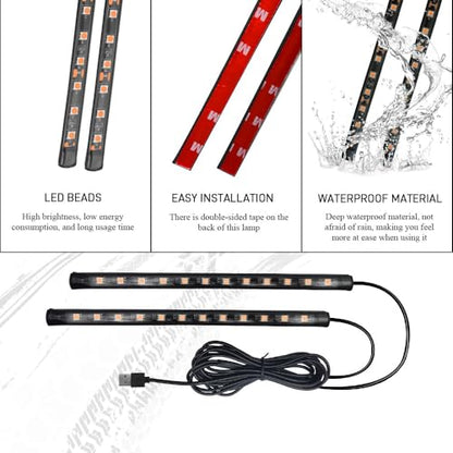 Car LED Strip Light (Orange / USB)