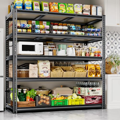 48"W Garage Shelving Heavy Duty (48"W x 72" H x 24" D)