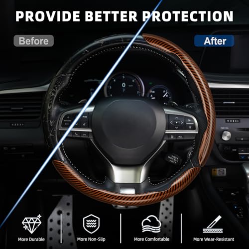 3pcs Carbon Fiber Anti (Glossy Brown / Universal (3pcs))