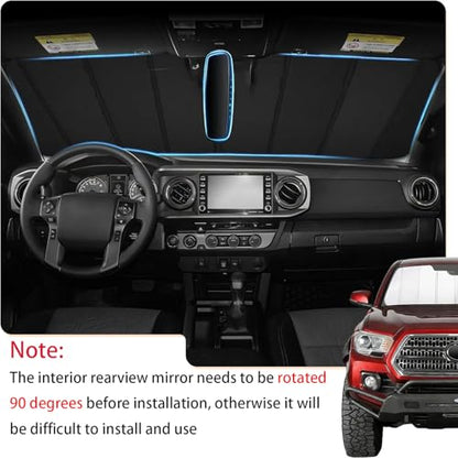 Windshield Sun Shade for Tesla Model Y 2019 (FOR | Thickened Tesla Model Y 2019-2024)