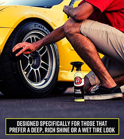 Adam's SiO2 Infused Tire Shine Plus 16oz (Refill Kit)