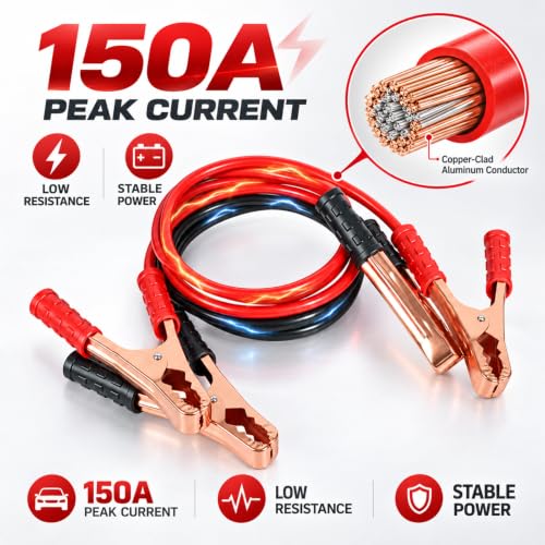 185CM 150A Jumper Cables for Car (185CM)