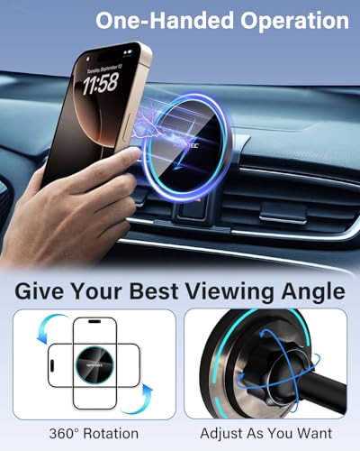 Magnetic Charger Phone Holder for Mazda CX (Magnetic Wireless Charger / 2017-2025 Mazda CX-5)