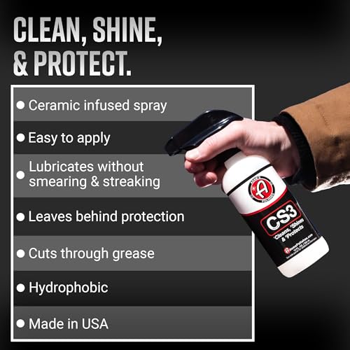 CS3 (16oz) - Ceramic Spray Coating That Cleans, Shines & ProtectsTop Coat Car Wash Polish & Paint Protectant Stronger Than Car Wax | RV Boat Motorcycle Car Detailing Waterless Wash (16 Fl Oz (Pack of 1))