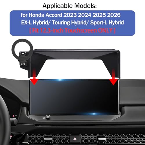 Magnetic Phone Holder for Honda Accord Hybrid 2023 2024 2025 2026 (for Honda Accord Hybrid 12.3" Screen)