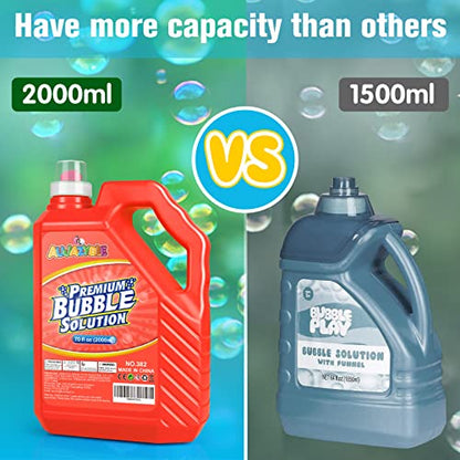 70 OZ Bubbles Refills for Kids (Red-70 Ounce)