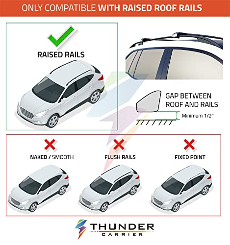 Catch USA Car Roof Rack Cross Bars for Subaru Outback Wilderness with Lock 2021 2022 2023 Aluminum Cross Bar for Rooftop Cargo Carrier Luggage Kayak Canoe Bike Snowboard