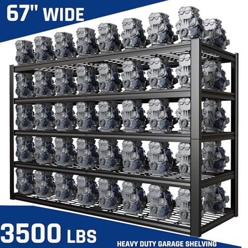 67" Wide 5 Tier Garage Shelving Unit (67"Wx24"Dx84H | 5 Tier)