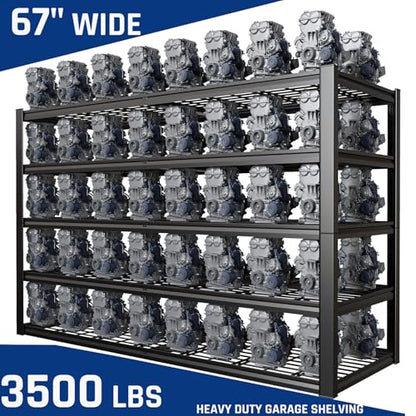 67" Wide 5 Tier Garage Shelving Unit (67"Wx24"Dx84H | 5 Tier)