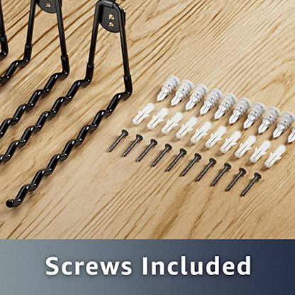 Garage Hooks 11.8" Long with 2 Extension Storage Straps (11.8" Wave-shaped (2PACK) + 2 Straps)