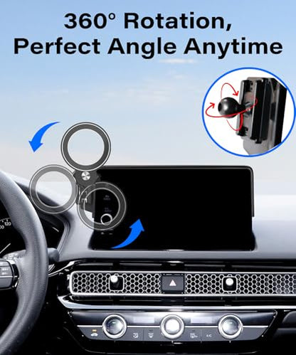 Car Phone Holder for Honda Civic 2022 (fit for 2022-2025 Civic/2023-2025 Integra(7/9 Inch)