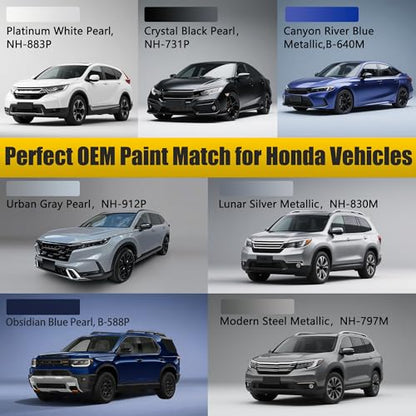NH 603P White Diamond Pearl Touch Up Paint Compatible with Honda (For Honda / NH-603P White Diamond Pearl for Crosstour/Accord/Accord-Crosstour/Clarity/CR-V/Odyssey-models/Passport/Pilot/Prelude/Ridgeline)