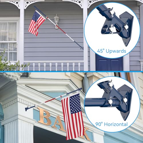 Flag Pole Upgraded Bracket (Blue&White&Red)