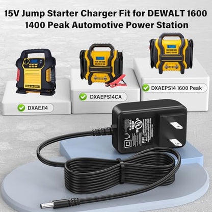 15V Jump Starter Charger Replacement Fit for DeWalt DXAEPS14 1600 1400 Peak