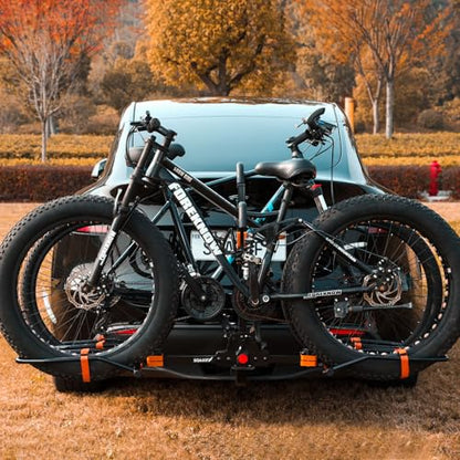 Platform 2 EBike Rack for Car Hitch Bike Rack for SUV RV Trucks Carrier Bicycle Car Racks 2 (RACK WITH PEDAL)