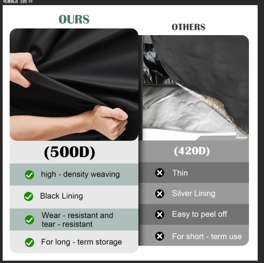 Grill Cart Cover for Metal Prep Cart 46''L x 25''W x 40''H