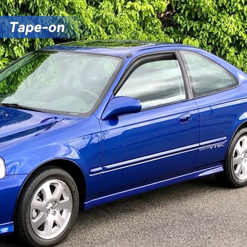 Window Visors Rain Guards for 1996 1997 1998 1999 2000 Honda Civic Coupe (1996-2000 Honda Civic Coupe)
