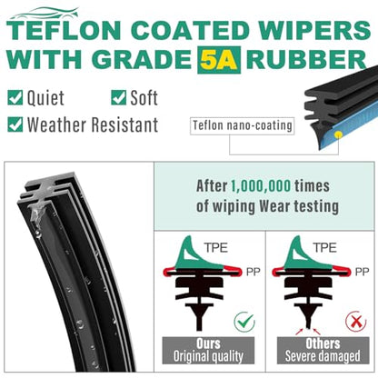 Windshield Wiper Blades Replacement for Honda CRV CR (26"+17"+12")