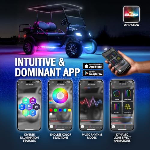 Aura DreamColor 12V Golf Cart Underglow Chasing Light w (3. Golf Cart)