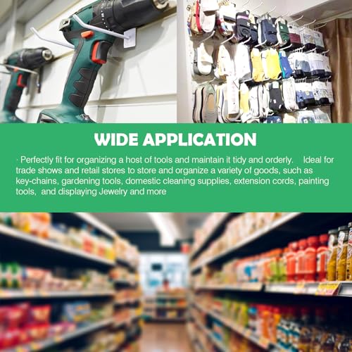 Yuahar Slatwall Hooks 20Pcs 4 (White)