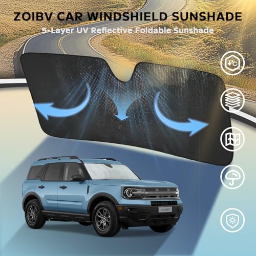 Car Windshield Sun Shade for Ford Bronco Sport 2021 (for Ford Bronco Sport 2021-2026)
