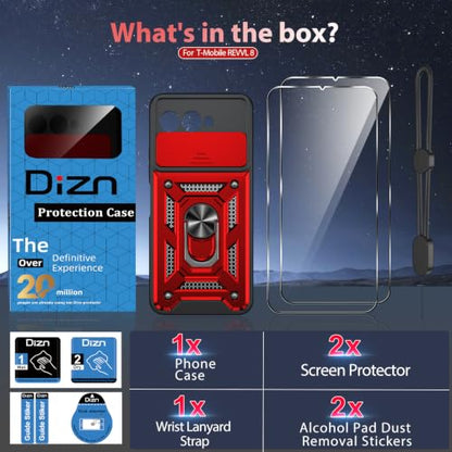 for T Mobile Revvl 8 Case (T-Mobile Revvl 8 (6.5") / Red)