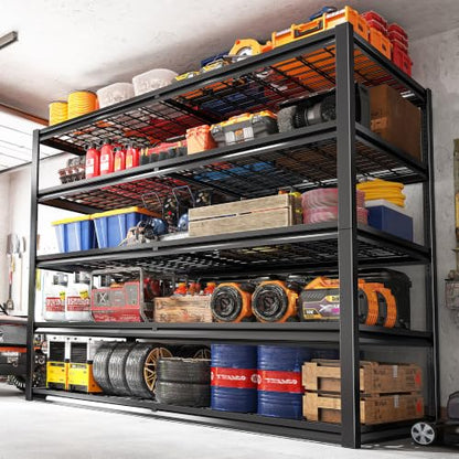 5 Tier 26" D Storage Shelves for Garage Basement Warehouse (5 tier - 55.2" W x 78" H x 26" D)