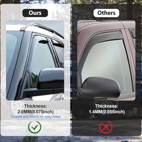in Channel Rain Guards for Toyota Tacoma Double Cab 2005 (Tacoma 2005-2015 Double Cab)