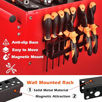 Magnetic Screwdriver Holder Rack (Black Magnetic Screwdriver Rack)
