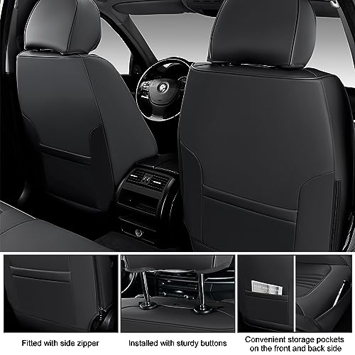 Car Seat Covers Full Set (Black / Full Set)