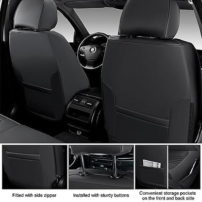 Car Seat Covers Full Set (Black / Full Set)