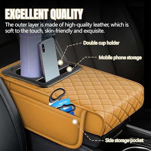 Car Center Console Cover (Orange)