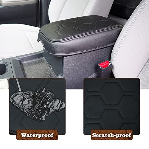 Armrest Cover for Nissan Frontier 2022 (7) 22+ |Frontier| V1 Black Stich, Regular)