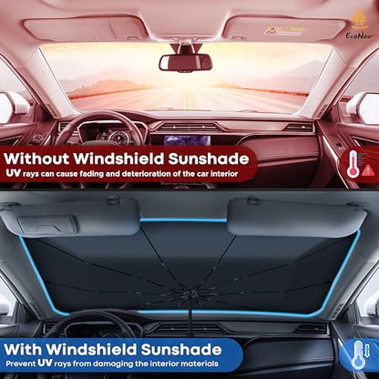 Car Windshield Sun Shade (Medium)