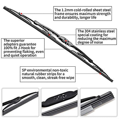 13"+13" Front Windshield Wiper Blades (13"+13")