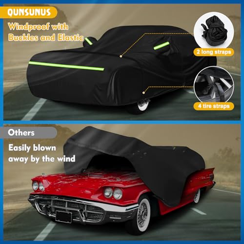 QUNSUNUS Car Cover for Ford Thunderbird 1958 (for Ford Thunderbird 1958-1971&1977-1979)