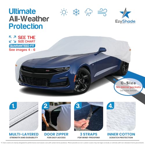Sports Car Cover Waterproof All Weather. See Size (Reflective / C5 - see Vehicle Size Chart)