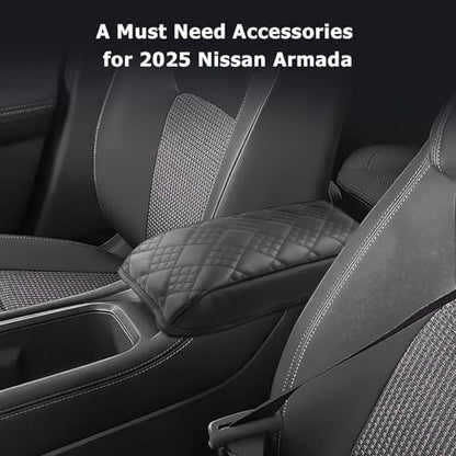 2025 2026 Kicks Center Console Cover Compatible with 2025 2026 Nissan Kicks Accessories 2025 2026 Kicks S (2025 2026 Kicks Thick Black)