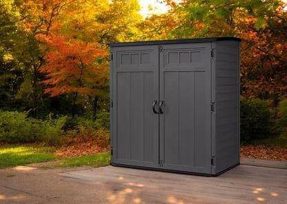 Outdoor Storage Shed (Dark Gray)