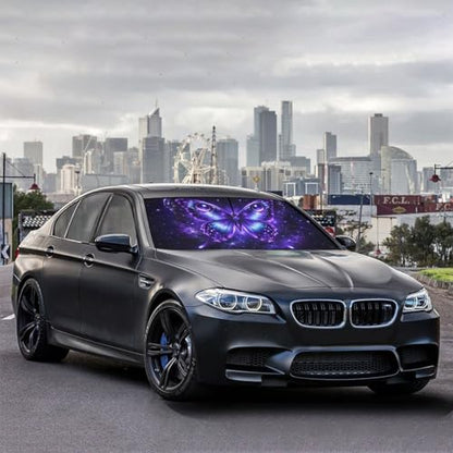 Butterfly Eye Car Windshield Sun Shade Umbrella Sunshade Block UV Rays Sun Visor Protector Auto Windshield Sunshade to Keep Vehicle Cool for Cars Trucks & Suvs 57 X 30 in (57'' X 30'' / JSDK-56A)
