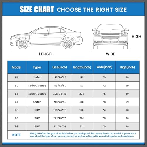 Hail Protector Car Cover (Black Blue / B2-Length 186 inch to 193inch)