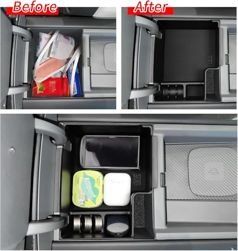 Center Console Organizer for Kia EV9 2026 2025 2024 Accessories (Armrest Storage Insert Box)