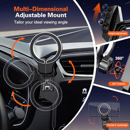 Car Phone Holder for Honda CRV 2017 2018 2019 2020 2021 2022 (for 17-22 CR-V (5/7" screen))