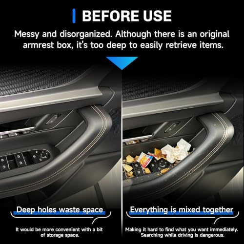 for 2026 Mazda CX5 Center Console Organizer+4 PCS Door Storage