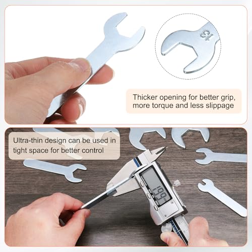 10pcs Small Wrench Open End Wrench 13x87x2mm Metric U (13x87x2mm)